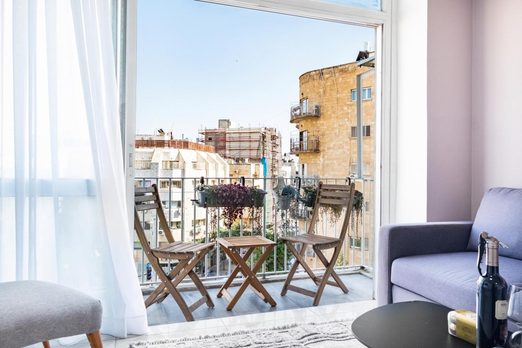 Modern Bright, Near Mahane Yehuda Market, Balcony เยรูซาเลม ภายนอก รูปภาพ